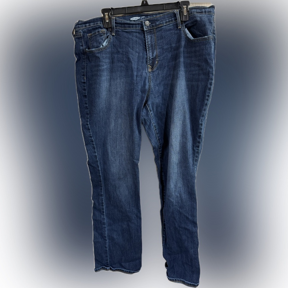 Old Navy Dark Blue Straight Leg Jeans